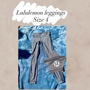 lululemon Gray Leggings size 4
